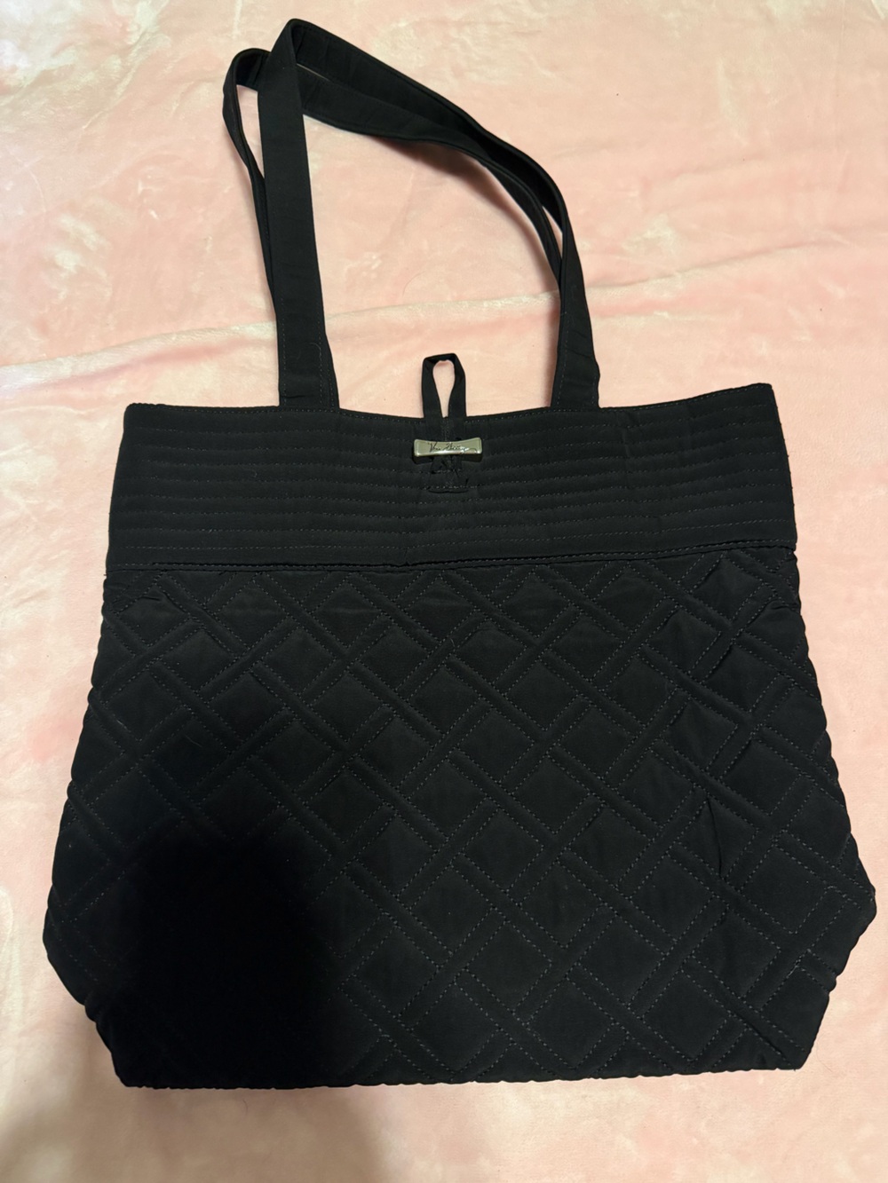 Vera Bradley Black Quilted Tote Bag